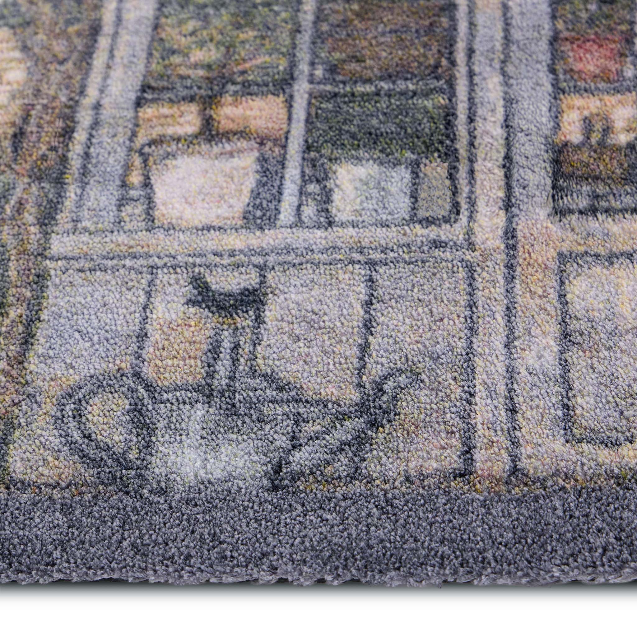 Green House Washable Doormat- made from eco-friendly materials featuring a greenhouse. 