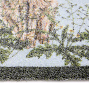 Hare & Shepard's Purse Washable Doormat- made from eco-friendly materials featuring a hare chasing a butterfly. 