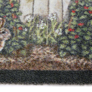 Vegetable Patch Washable Doormat- made from eco-freindly materials featuring a vegetable patch.