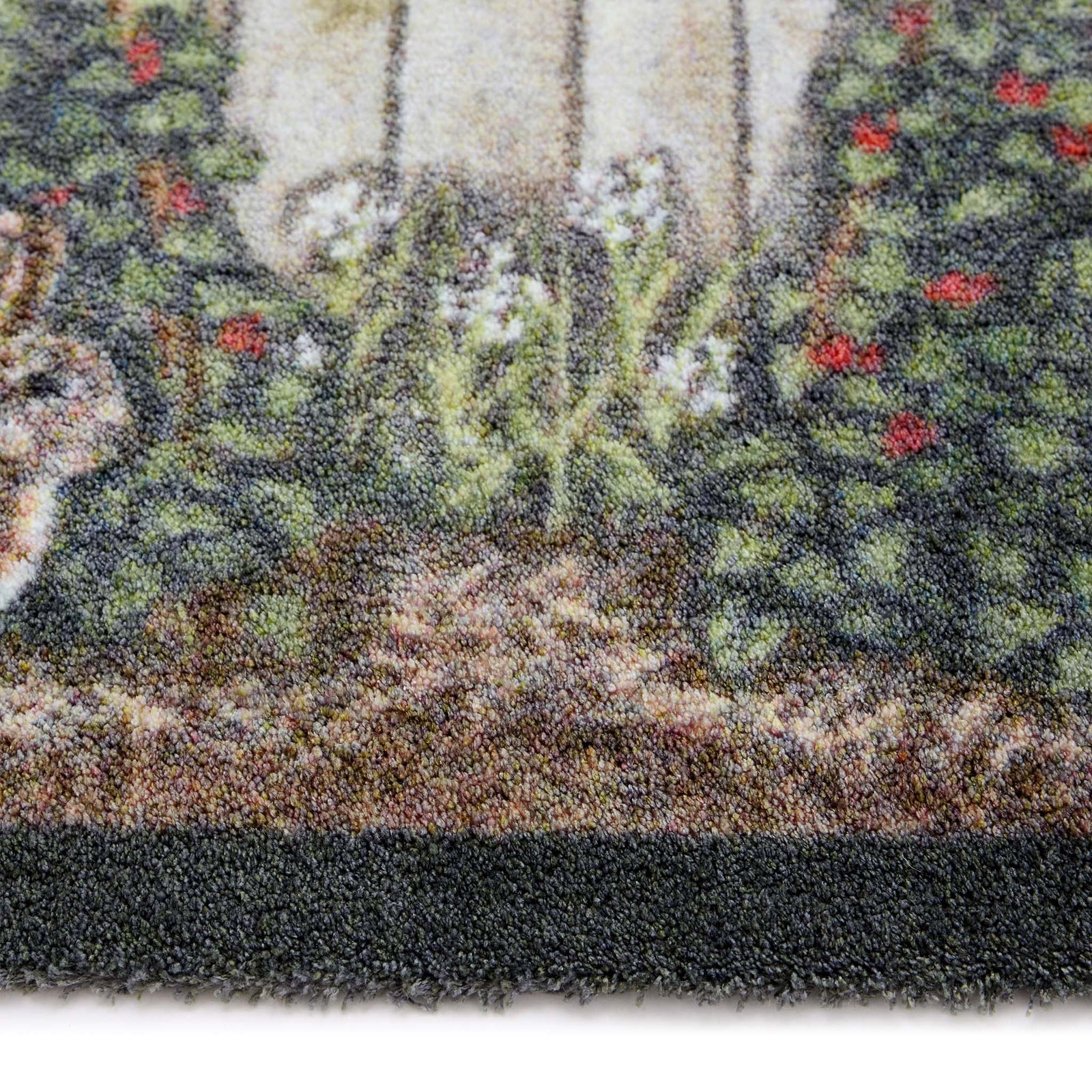 Vegetable Patch Washable Runner- made from eco-friendly materials featuring a vegetable patch.