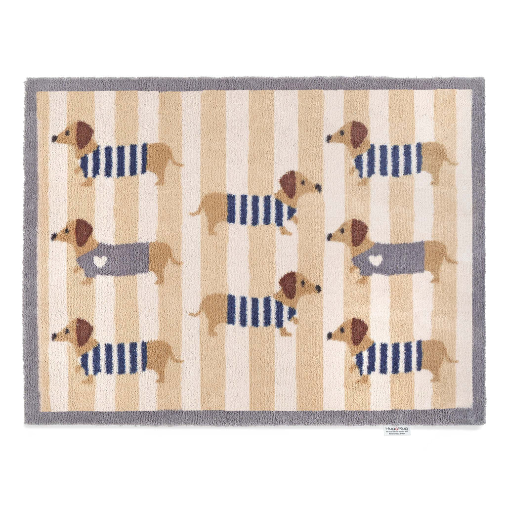 Sausage Dog Chic Washable Doormat