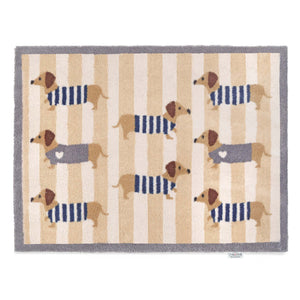 Sausage Dog Chic Washable Doormat