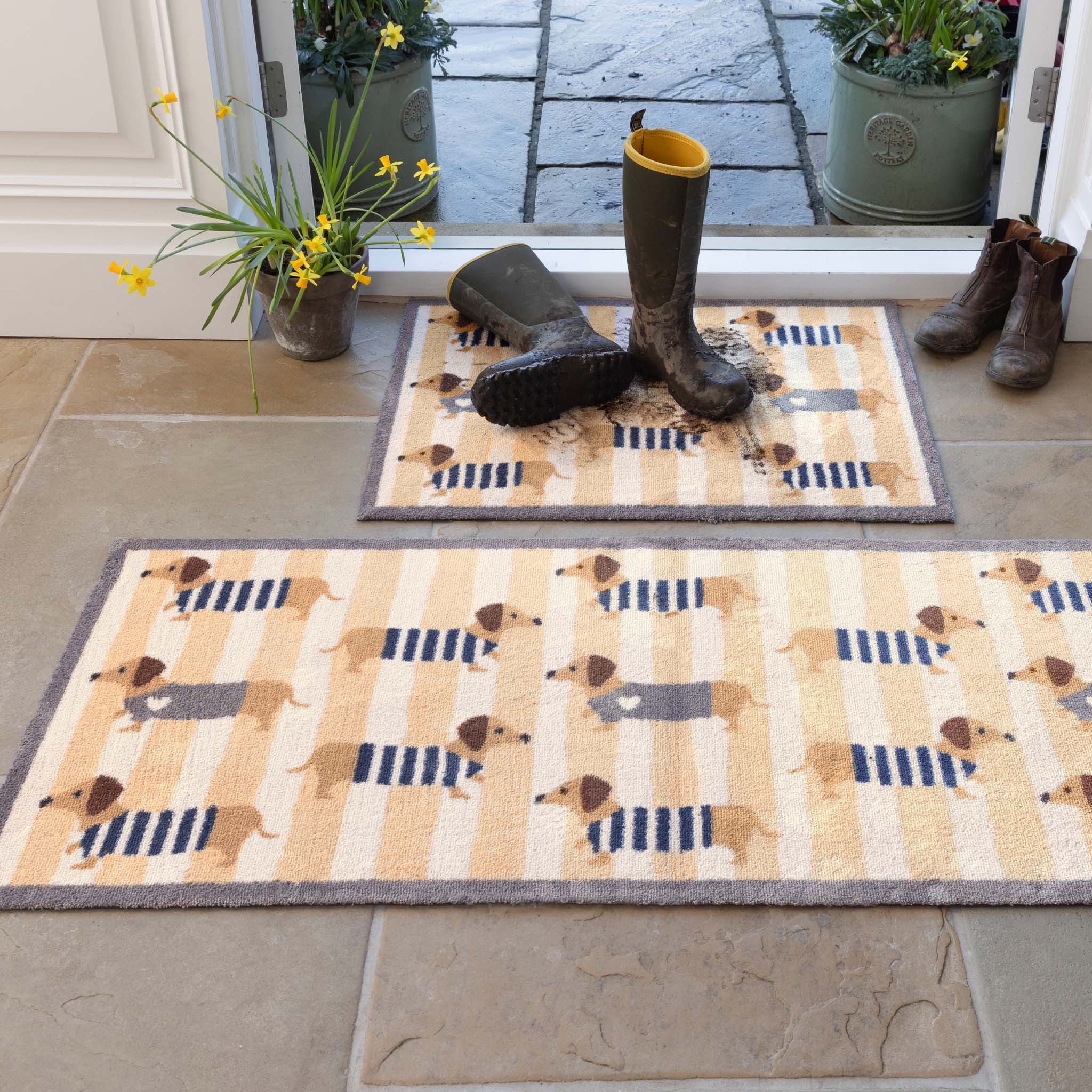 Sausage Dog Chic Washable Runner