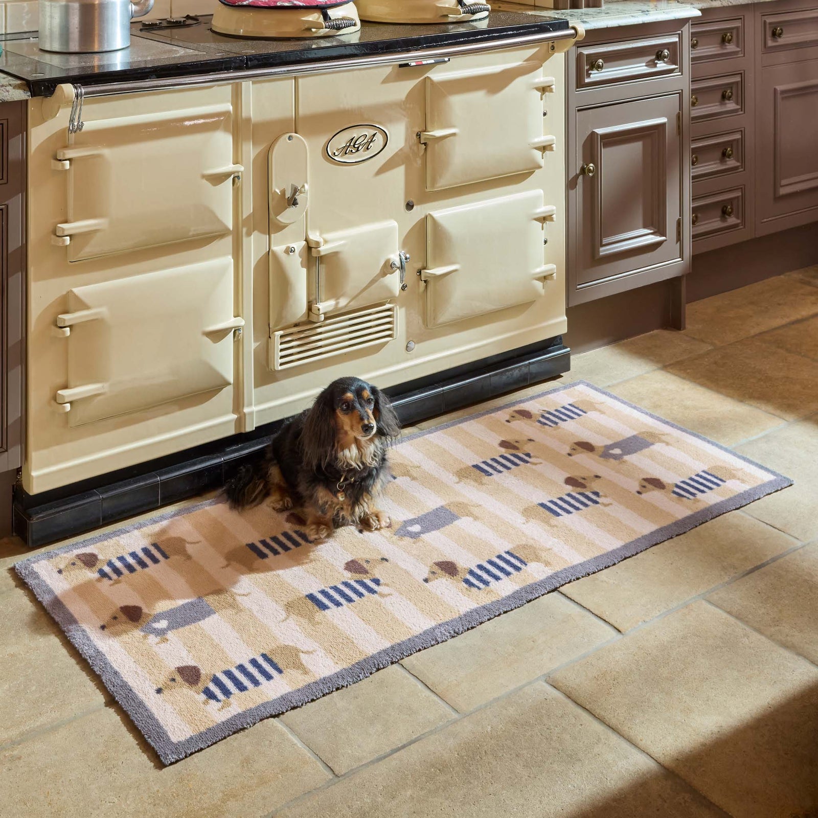 Sausage Dog Chic Washable Runner