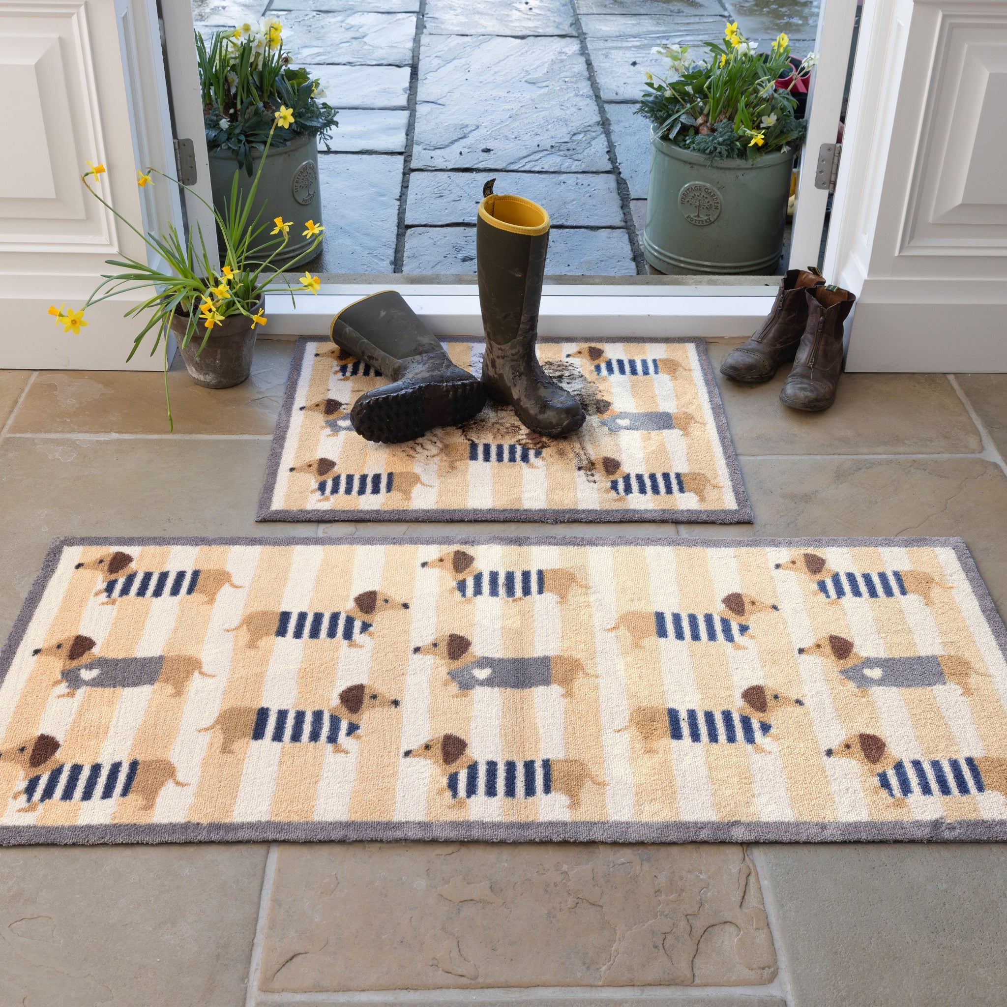 Sausage Dog Chic Washable Runner