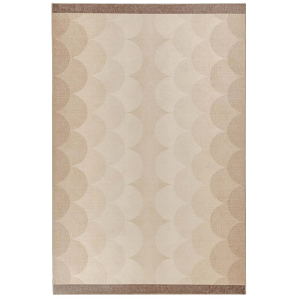 Scalloped Ombre Natural Eco-Washable Rug