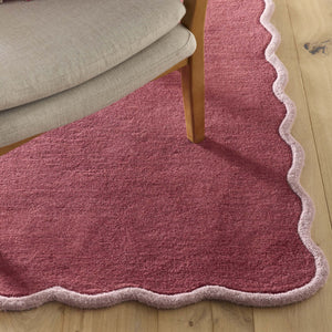 Scalloped Elsie Rug Coral/Lilac