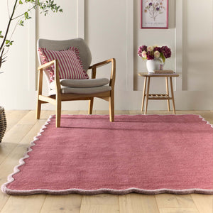 Scalloped Elsie Rug Coral/Lilac