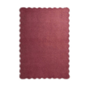 Scalloped Elsie Rug Coral/Lilac