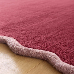 Scalloped Elsie Coral/Lilac Runner