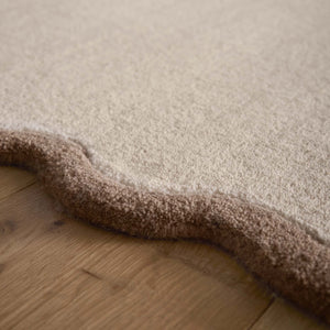 Scalloped Elsie Rug Natural/Brown