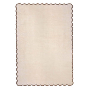 Scalloped Elsie Rug Natural/Brown