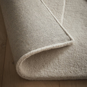 Sculptured Wool Rug- 100% Wool Cut pile, hand-tufted rug with a patterned design. 