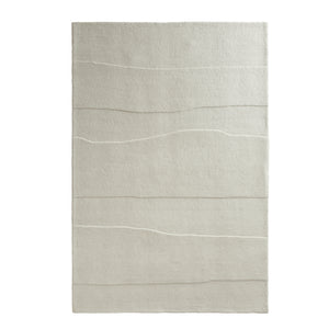 Sculptured Rug- 100% wool cut pile rug in Cream with a sculptured pattern. 