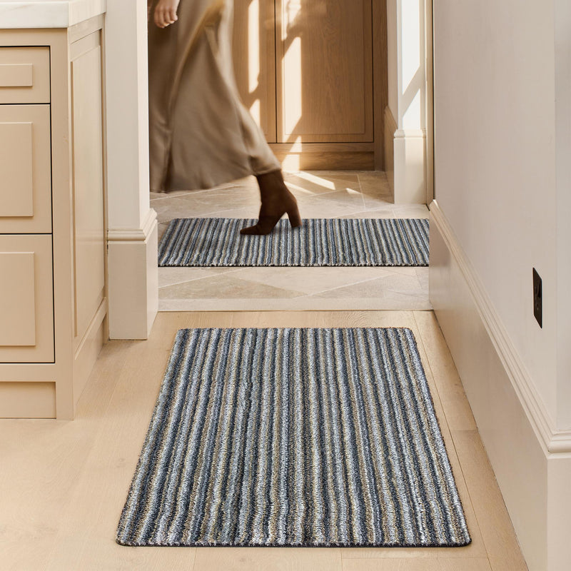 Select Portland Stripe Runner- a 100% recycled material runner featuring a subtle striped pattern.
