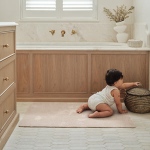 Sense Beige Bath mat- a bathmat made from recycled materials in a solid beige colour.