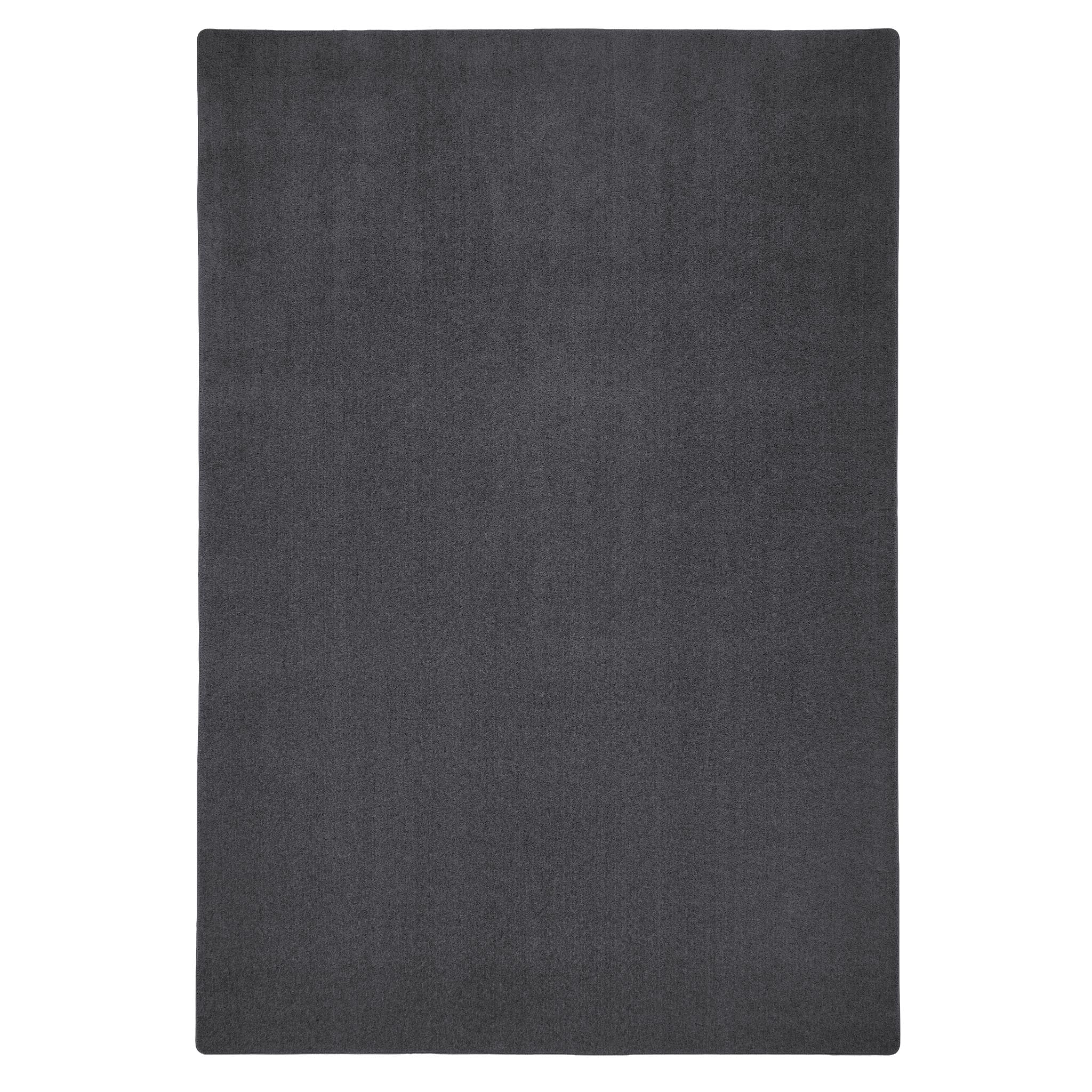 Sense Charcoal Rug- a solid charcoal rug made from 100% recycled plastics.