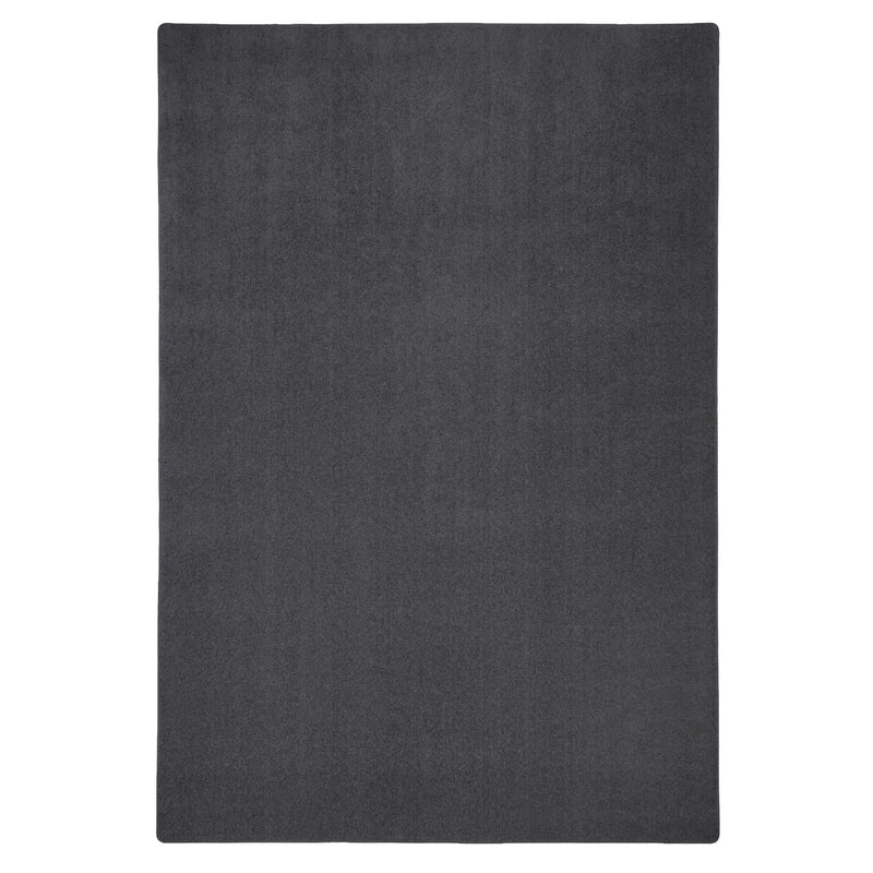 Sense Charcoal Washable Rug- a 100% recycled polyester rug in a dark grey.
