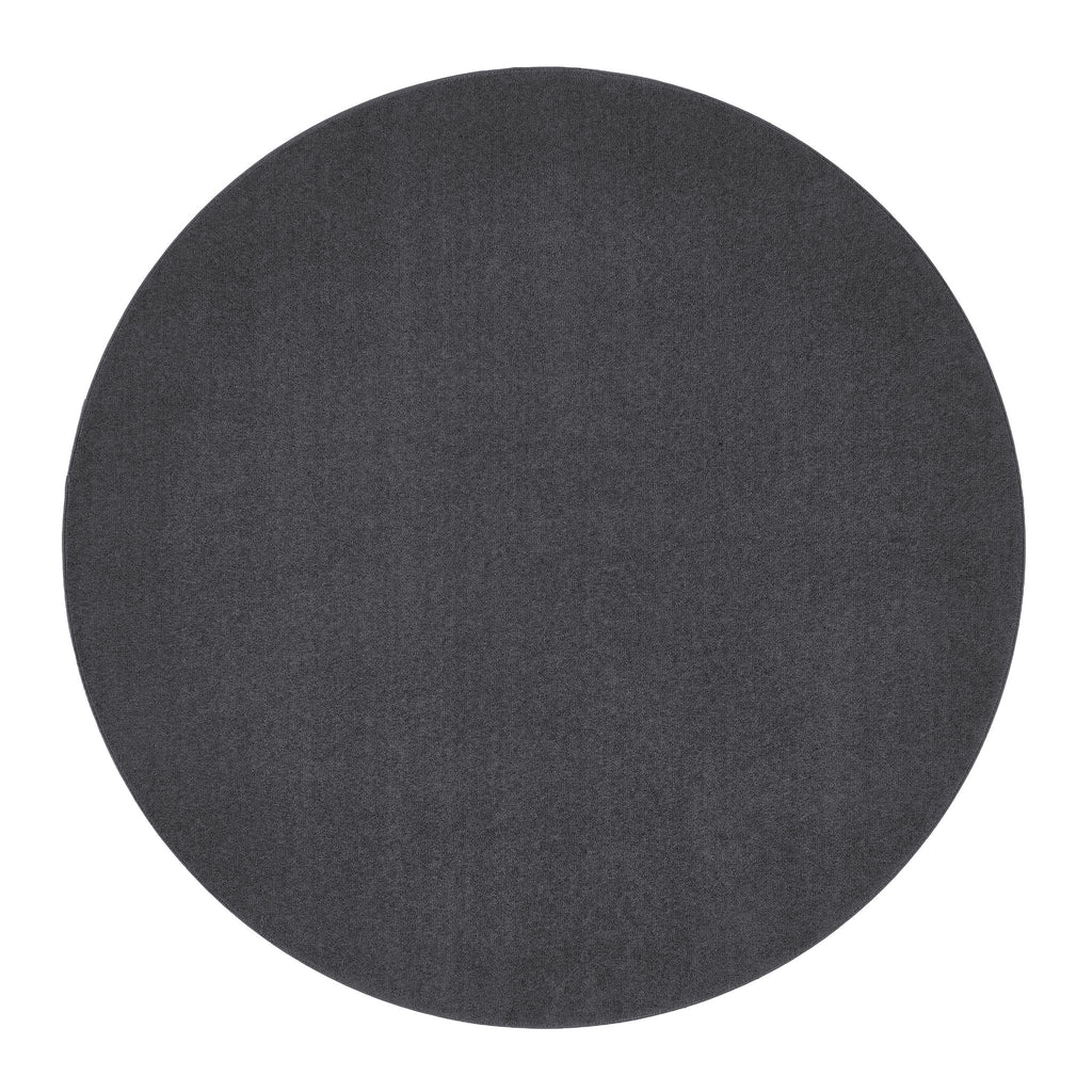 Sense Charcoal Rug- a solid charcoal rug made from 100% recycled plastics.