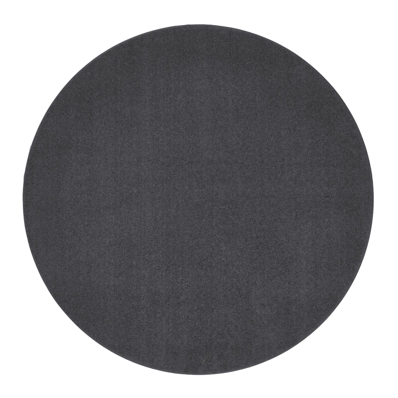 Sense Charcoal Washable Rug- a 100% recycled polyester rug in a dark grey.