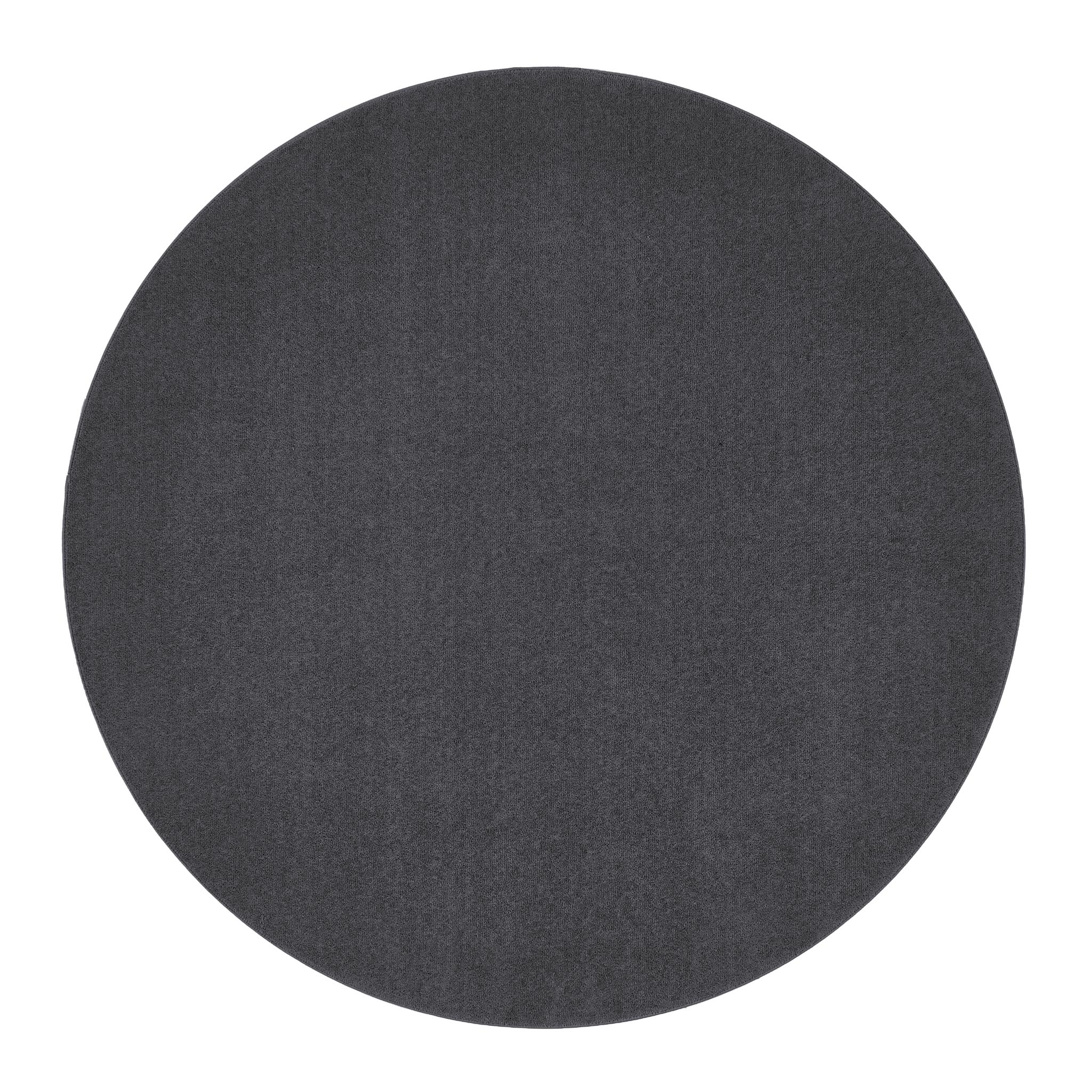 Sense Charcoal Washable Rug- a 100% recycled polyester rug in a dark grey.