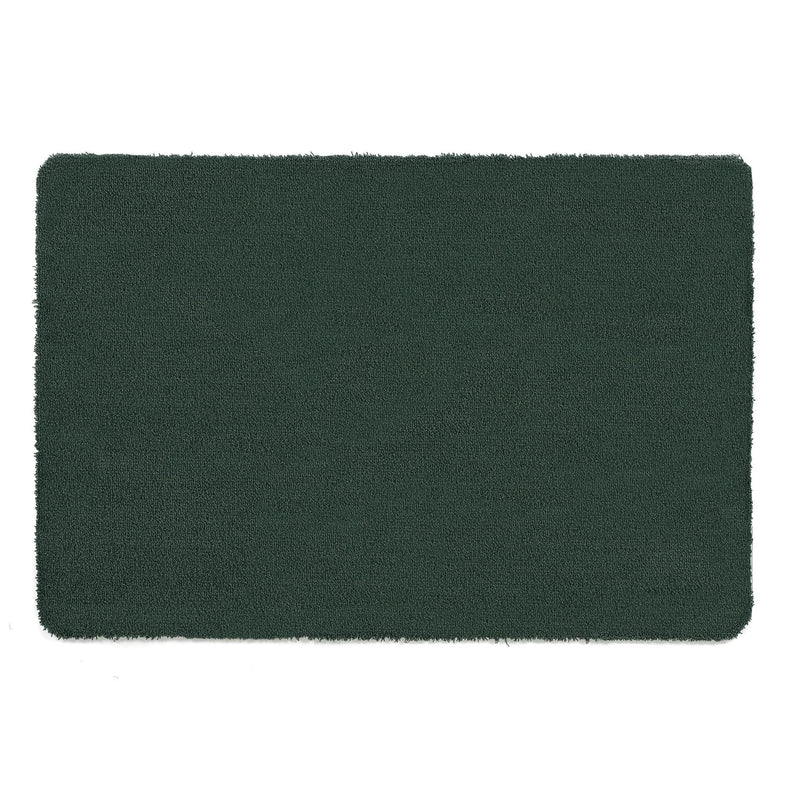 Sense Forest Green Bath Mat- a bath mat made from recycled materials in a solid dark green.
