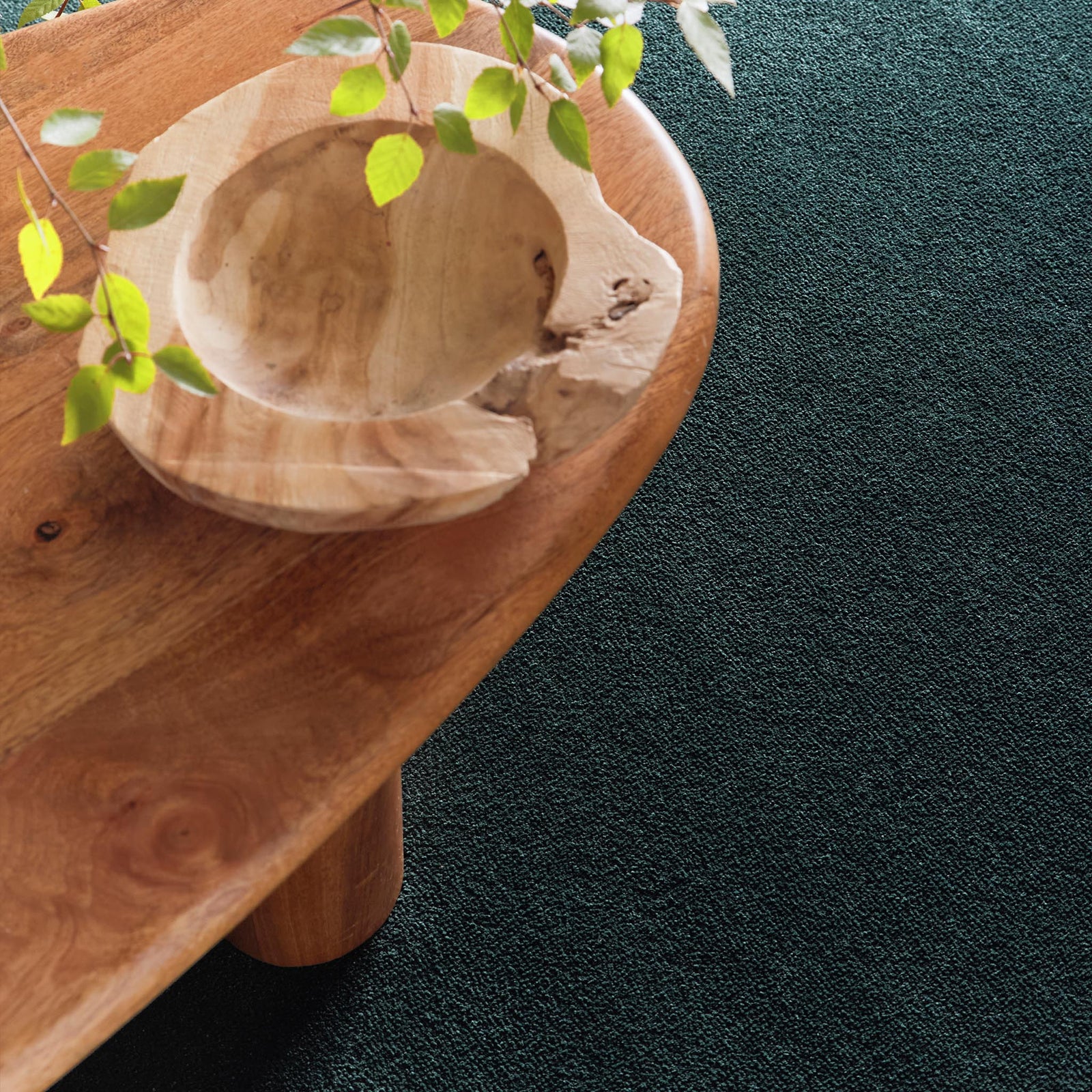 Sense Forest Green Runner made from 100% recycled content, fully machine washable.