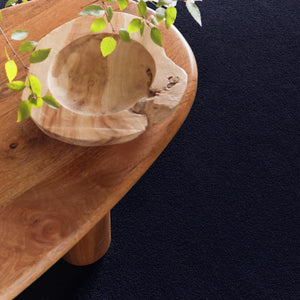 Sense Washable Rug in French Navy Blue- a 100% recycled polyester rug.