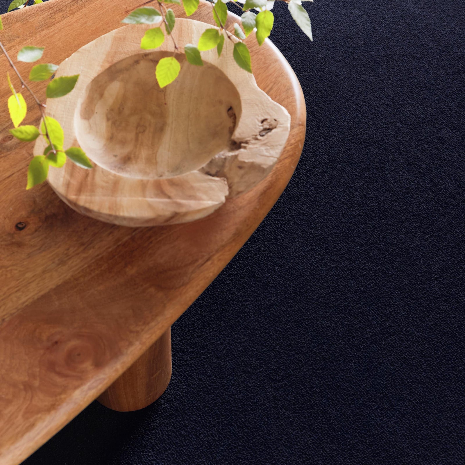 Sense French Navy Runner made from 100% recycled content, fully machine washable.