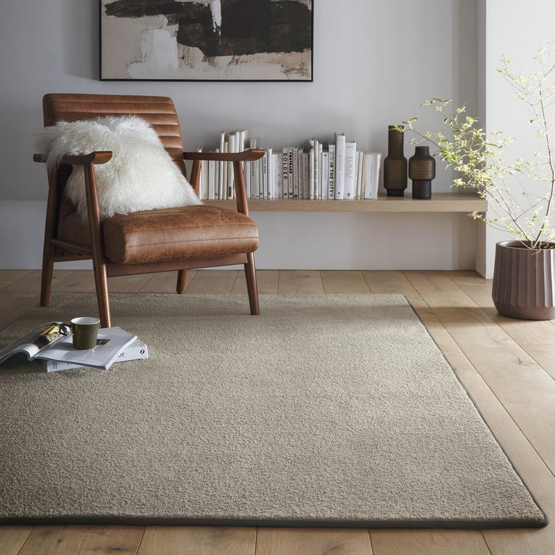 Sense Ghost Grey Washable Rug- a 100% recycled polyester rug in grey.