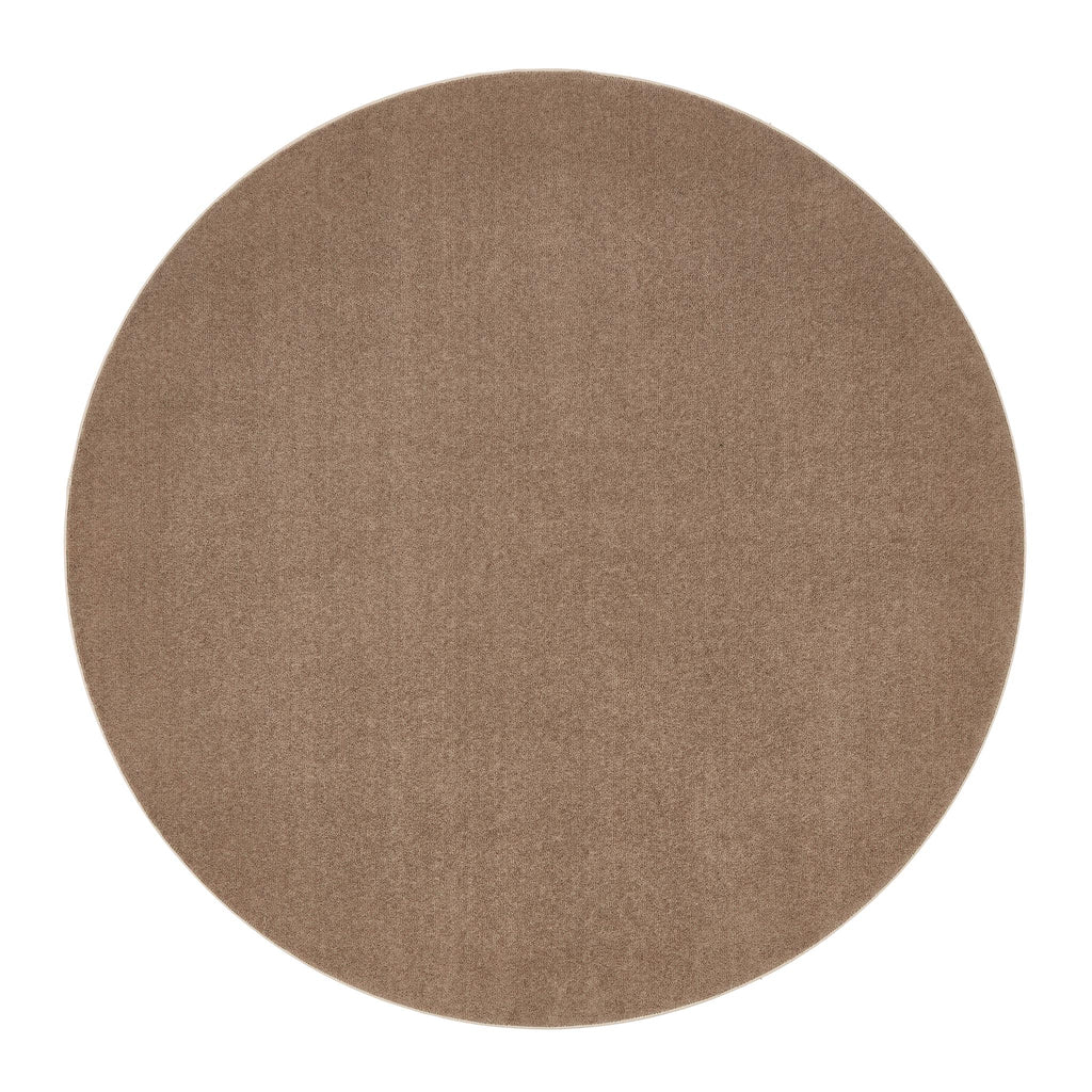 Sense Stone Rug- a rug in a solid beige made up from 100% plastic bottles.