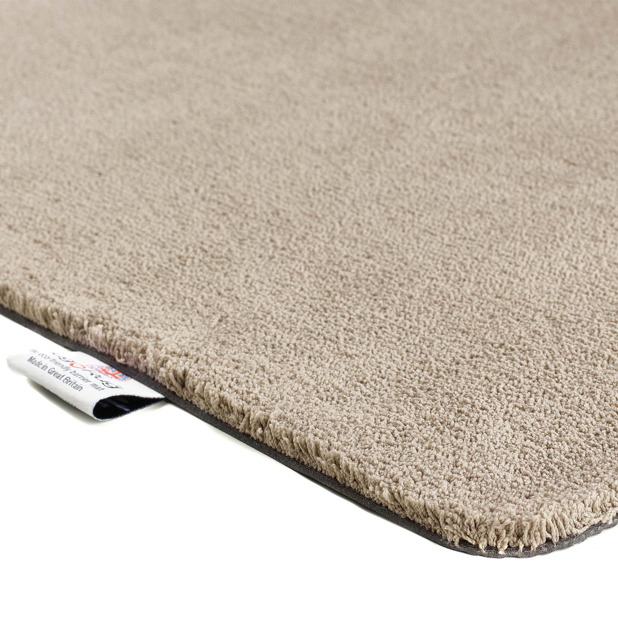 Sense Beige Runner made from 100% recycled content, fully machine washable.