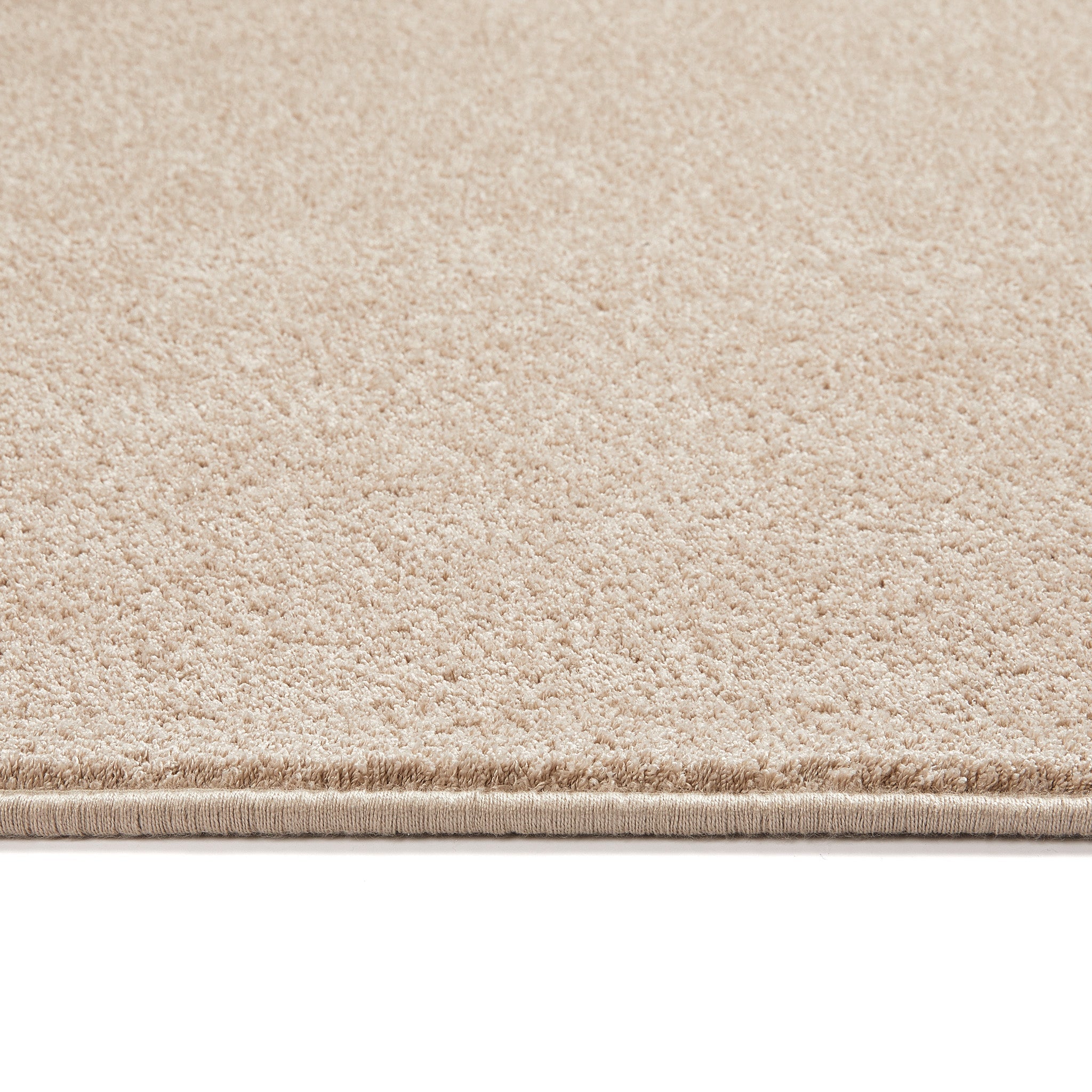Sense Beige Rug Runner made from 100% recycled content, fully machine washable.