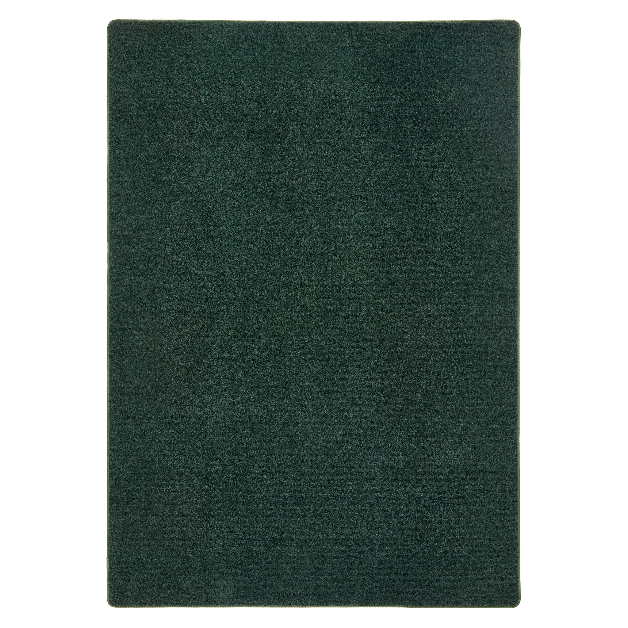 Sense Forest Green Rug made from 100% recycled content, fully machine washable.