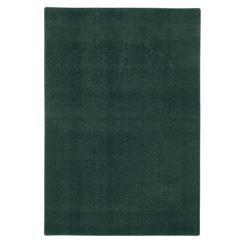 Sense Forest Green Rug made from 100% recycled content, fully machine washable.