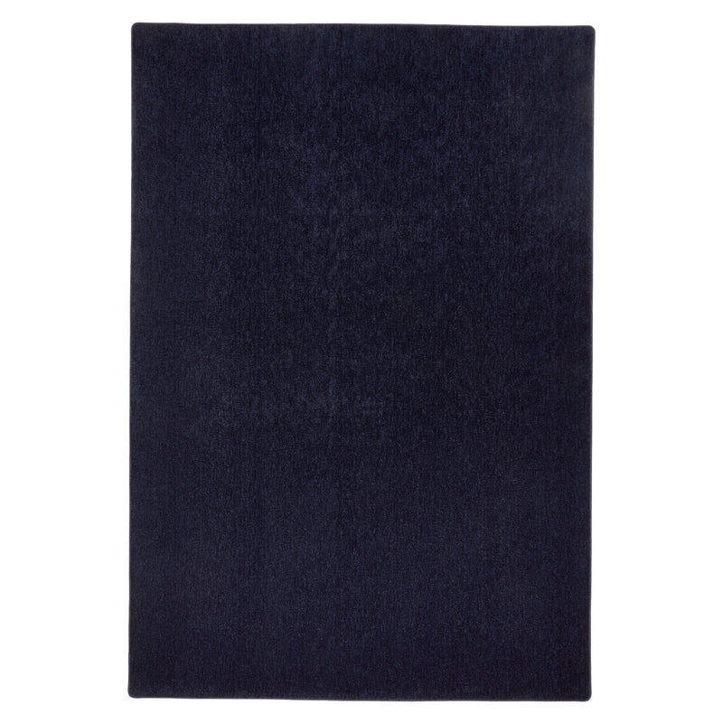Sense Washable Rug in French Navy Blue- a 100% recycled polyester rug.