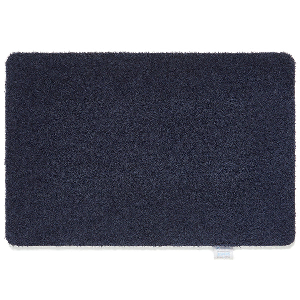 Sense French Navy Bath Mat- a bath mat made from recycled materials in a solid navy colour.