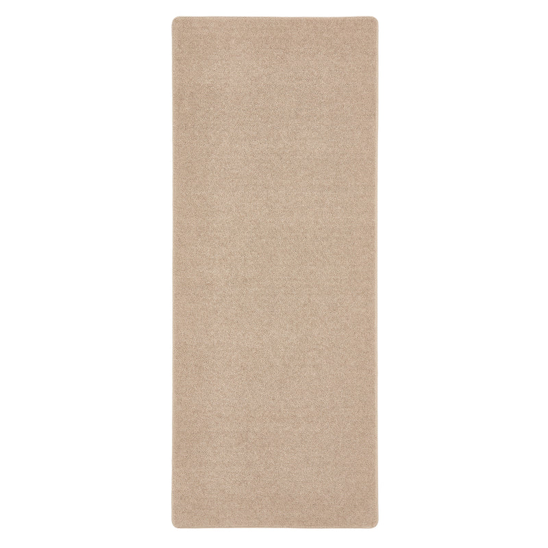 Sense Beige Rug Runner made from 100% recycled content, fully machine washable.