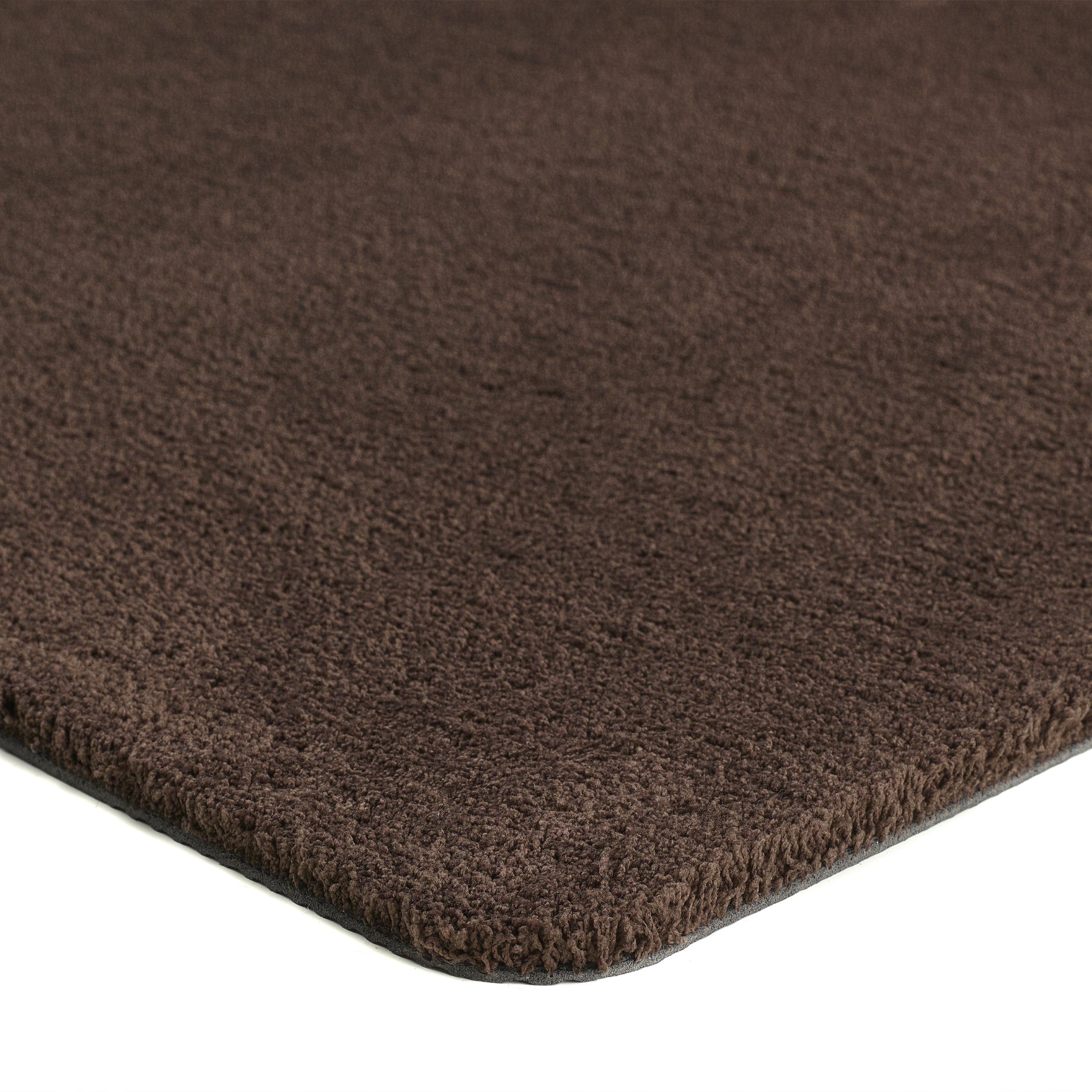  Sense Clove Brown Washable Runner- a 100% recycled polyester runner in a solid dark brown.