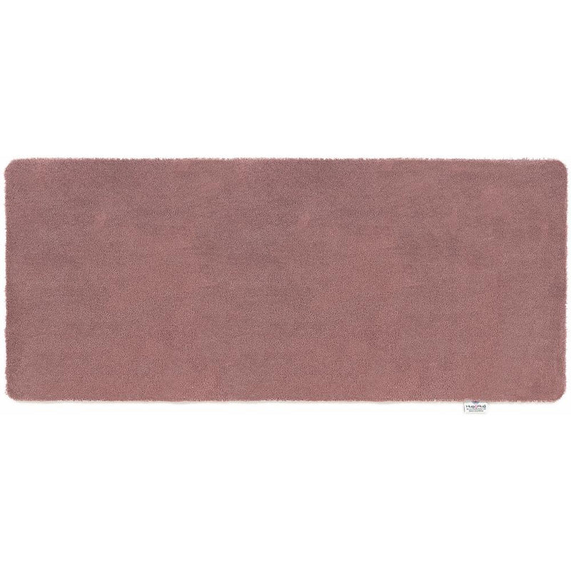 Sense Rose Washable Runner- 100% recycled polyester runner in a solid soft pink mauve tone.
