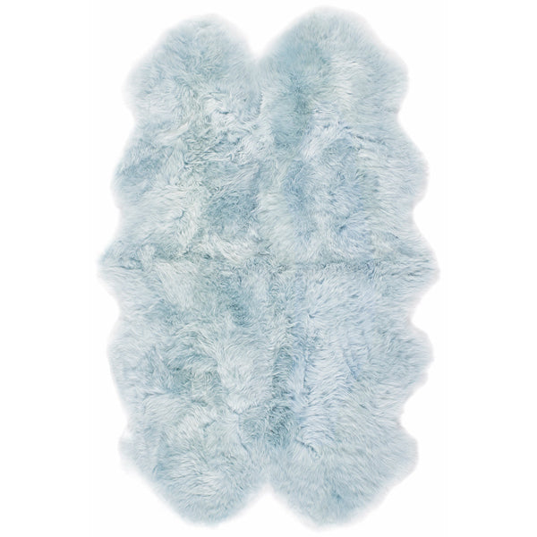 Genuine Sheepskin Rug Duck Egg 5