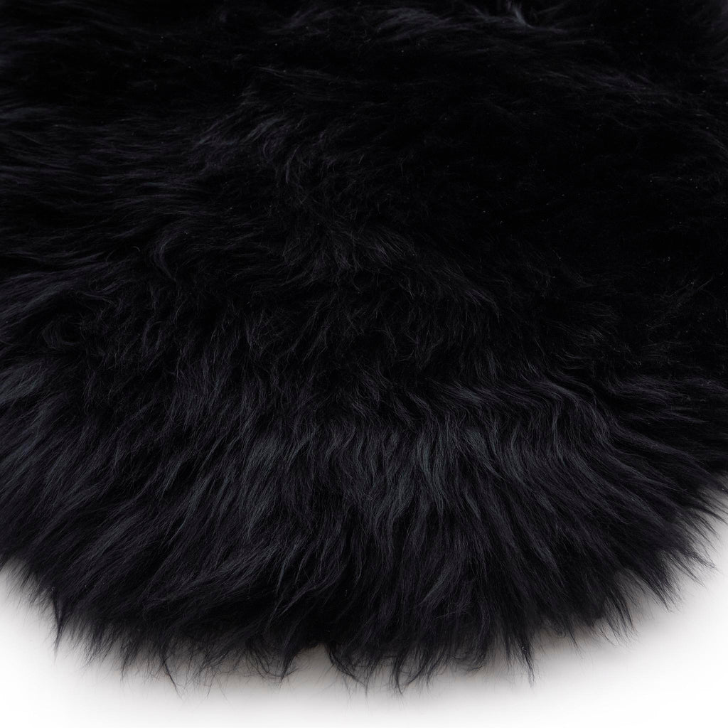 Genuine Sheepskin Rug Black