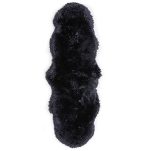 Genuine Sheepskin Rug Black