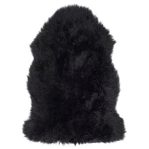 Genuine Sheepskin Rug Black