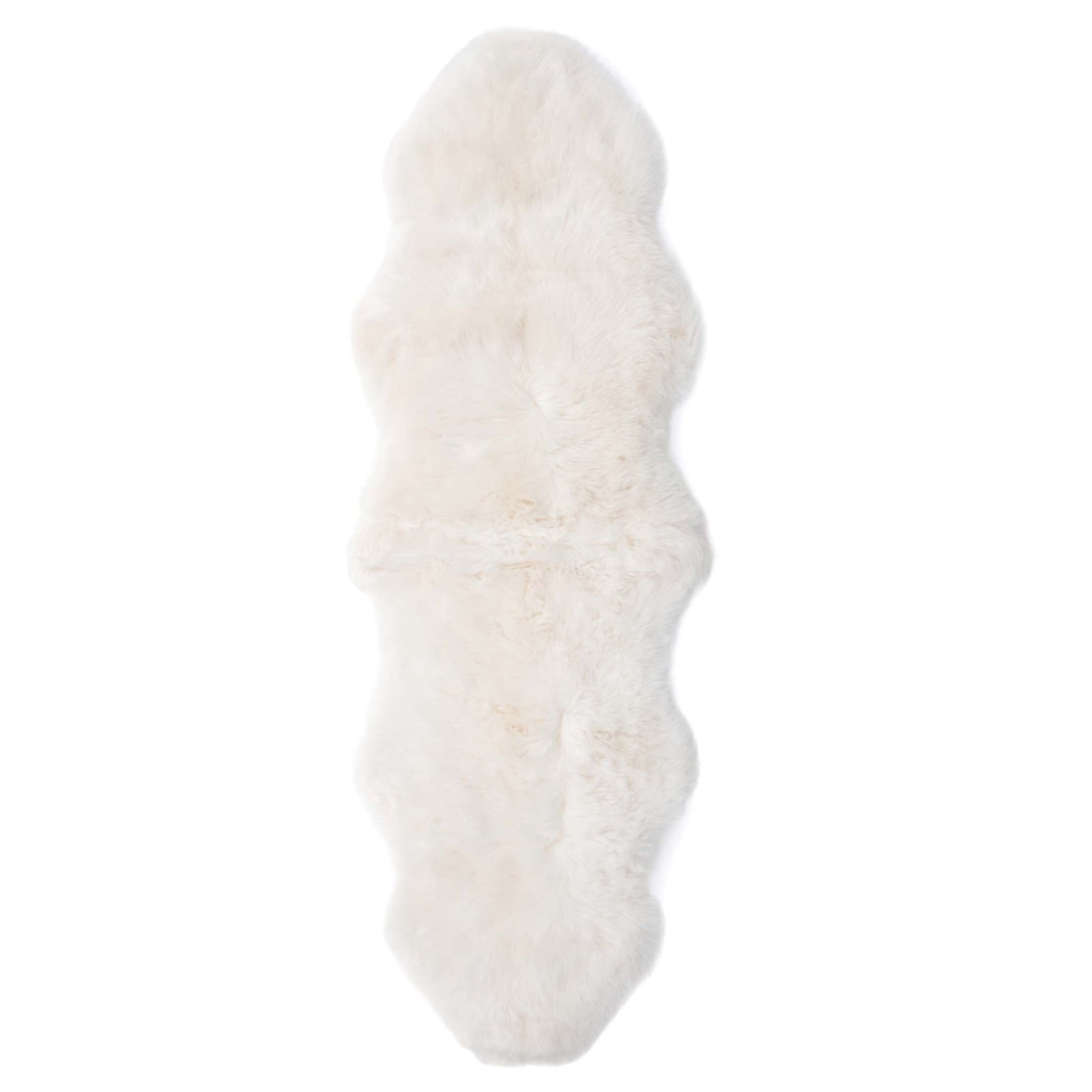 Sheepskin Natural Rug - 100% Sheepskin rug in white. 