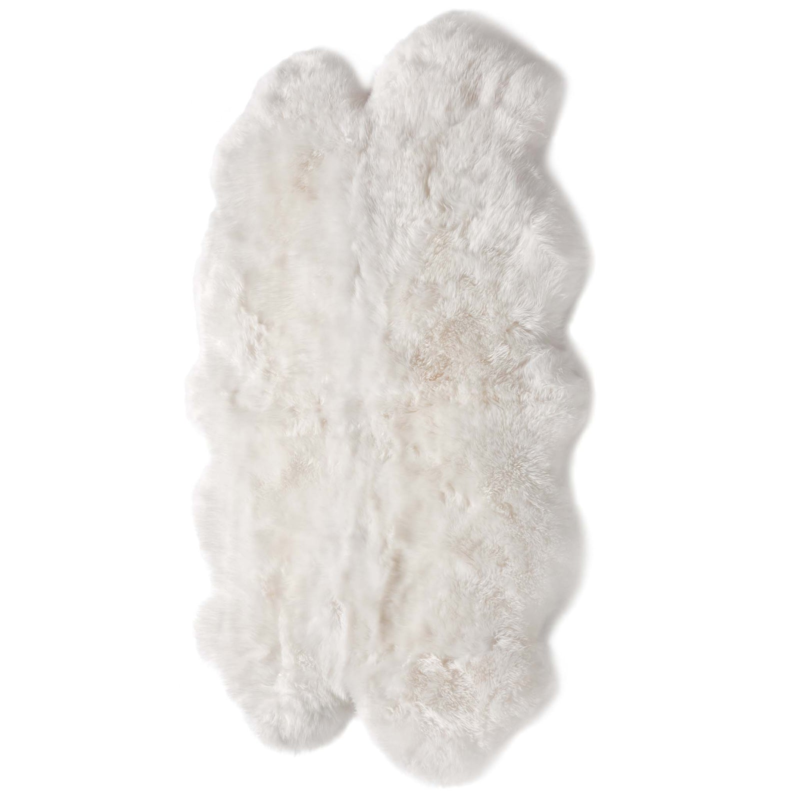 Sheepskin Natural Rug - 100% Sheepskin rug in white. 
