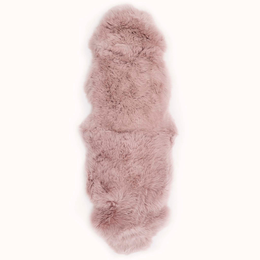 Genuine Sheepskin Rug Adobe Rose