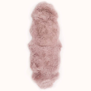 Genuine Sheepskin Rug Adobe Rose