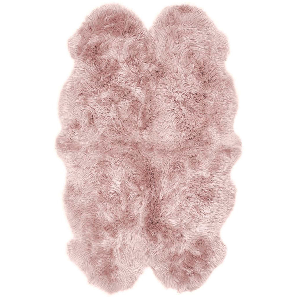Genuine Sheepskin Rug Adobe Rose