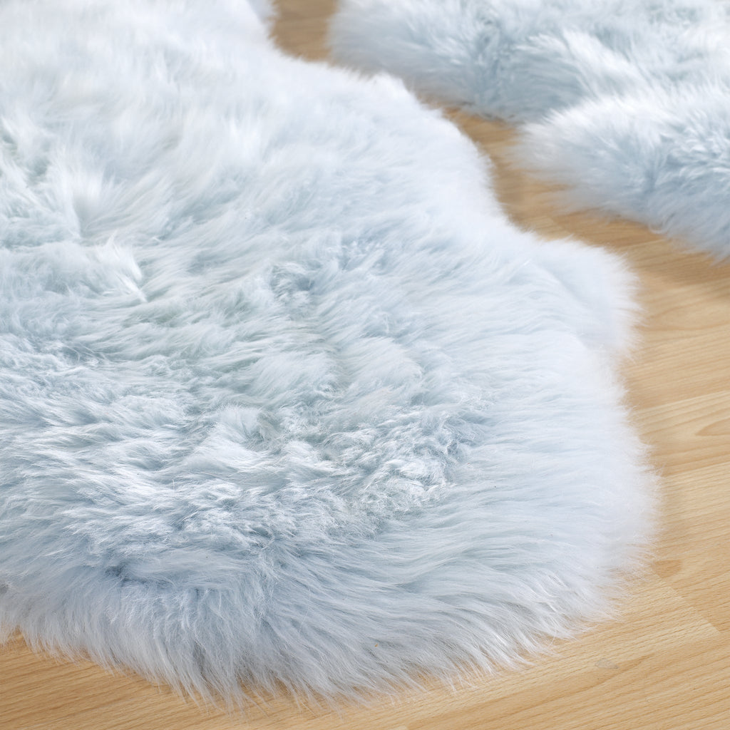 Genuine Sheepskin Rug Duck Egg 3